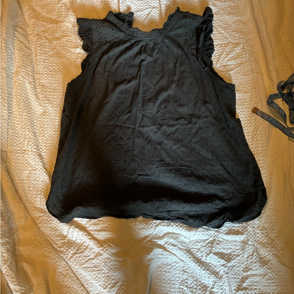 Dark Gray Sleeveless Top - Loft medium